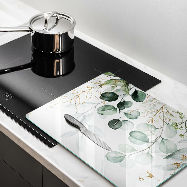 Sklo za sporák Malované rostliny