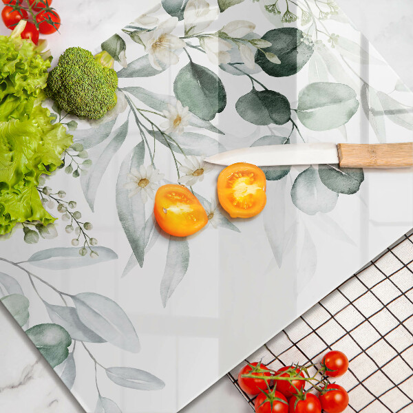 Sklo za sporák Akvarel rostliny