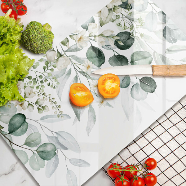 Sklo za sporák Akvarel rostliny