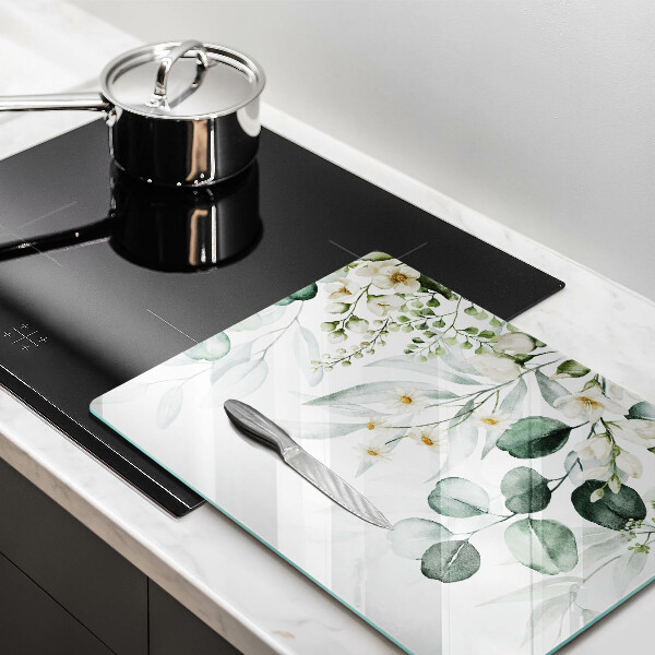 Sklo za sporák Akvarel rostliny