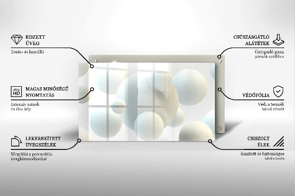 Sklo za sporák Moderní 3d koule