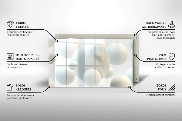 Sklo za sporák Moderní 3d koule