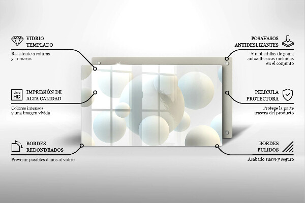 Sklo za sporák Moderní 3d koule