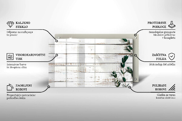 Sklo za sporák Staré desky a listy