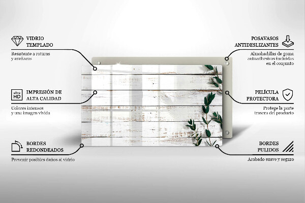 Sklo za sporák Staré desky a listy