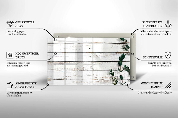 Sklo za sporák Staré desky a listy