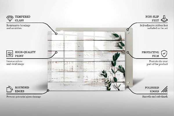 Sklo za sporák Staré desky a listy