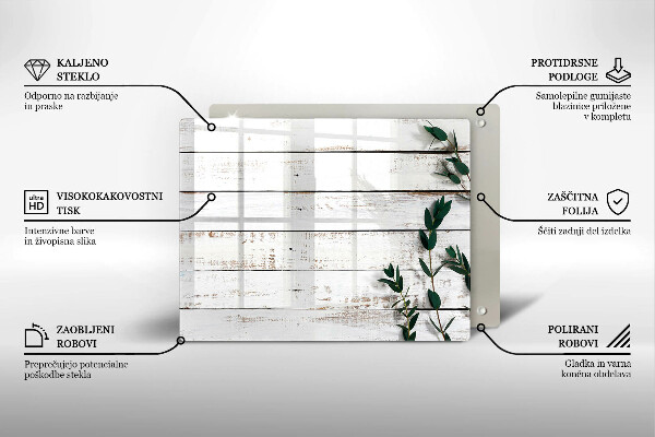 Sklo za sporák Staré desky a listy