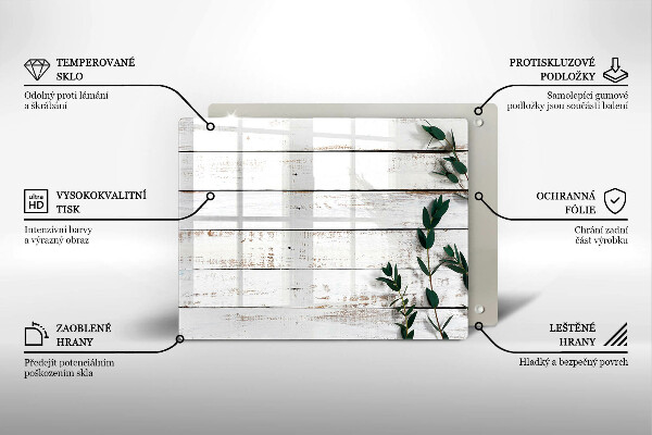 Sklo za sporák Staré desky a listy