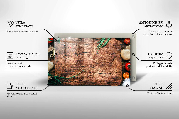 Kryt na varnou desku Dřevěné kuchyňské prkénko