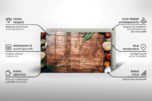 Kryt na varnou desku Dřevěné kuchyňské prkénko