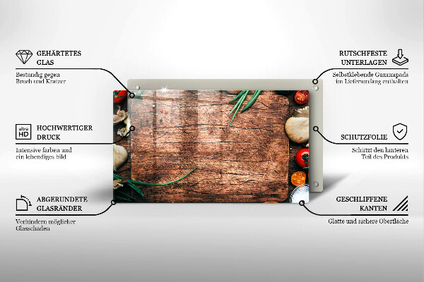 Kryt na varnou desku Dřevěné kuchyňské prkénko