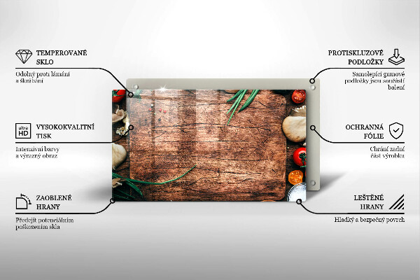 Kryt na varnou desku Dřevěné kuchyňské prkénko