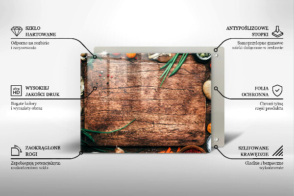 Kryt na varnou desku Dřevěné kuchyňské prkénko