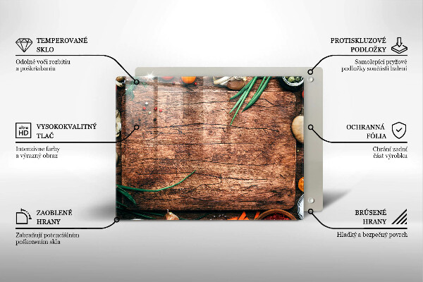 Kryt na varnou desku Dřevěné kuchyňské prkénko