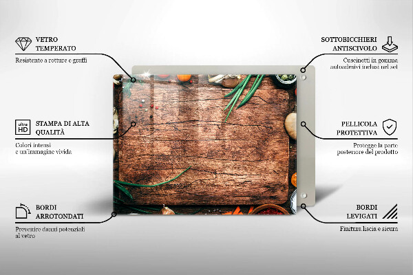 Kryt na varnou desku Dřevěné kuchyňské prkénko