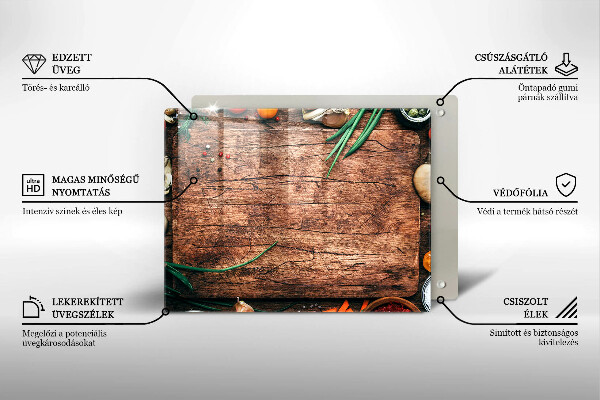 Kryt na varnou desku Dřevěné kuchyňské prkénko