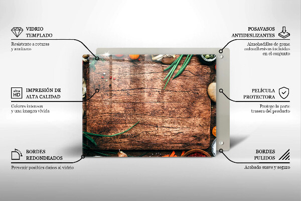 Kryt na varnou desku Dřevěné kuchyňské prkénko