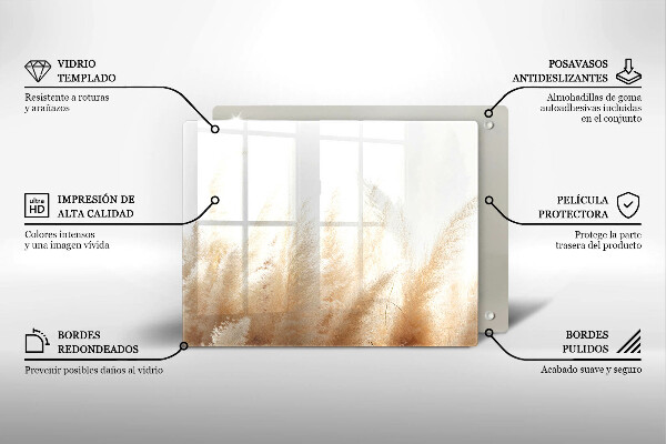 Kryt na varnou desku Pampová tráva