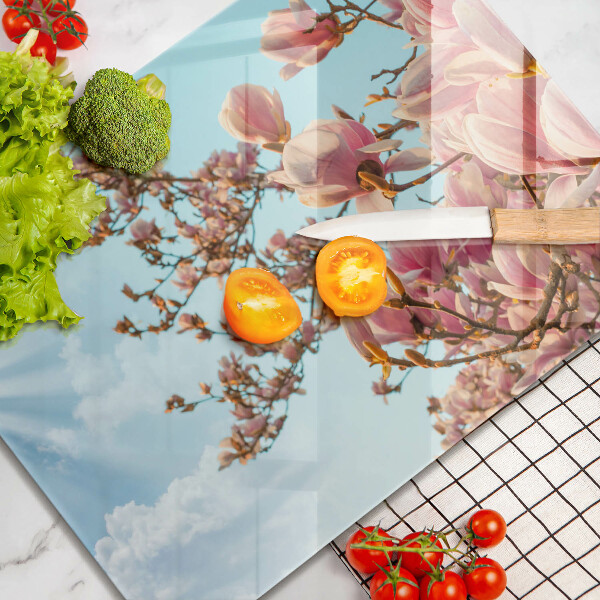 Kryt na varnou desku Růžové květy strom