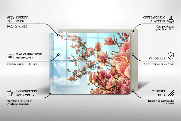 Kryt na varnou desku Růžové květy strom