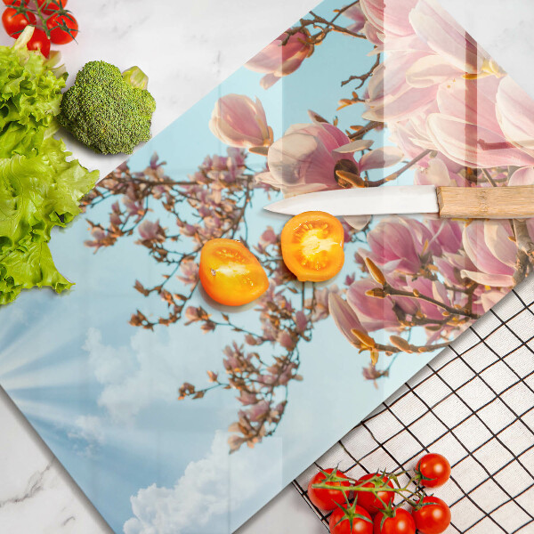 Kryt na varnou desku Růžové květy strom