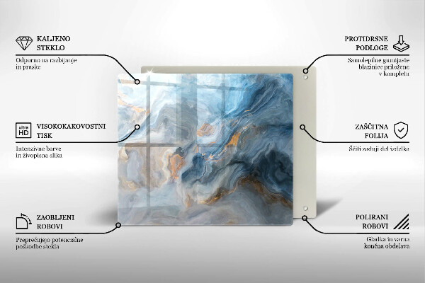 Sklo za varnou desku Textura mramoru