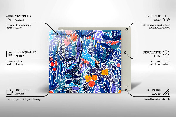 Sklo za varnou desku Malovaná louka