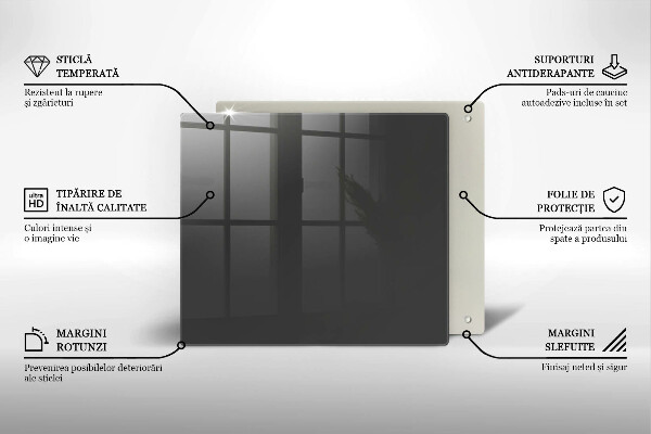 Sklo za varnou desku Šedá barva