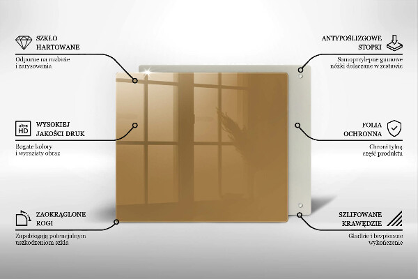 Sklo za varnou desku Barva béžová