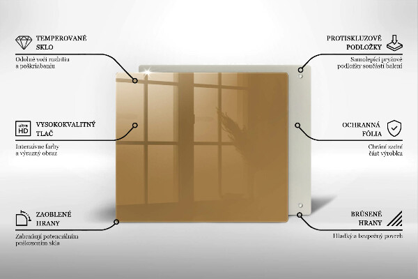 Sklo za varnou desku Barva béžová