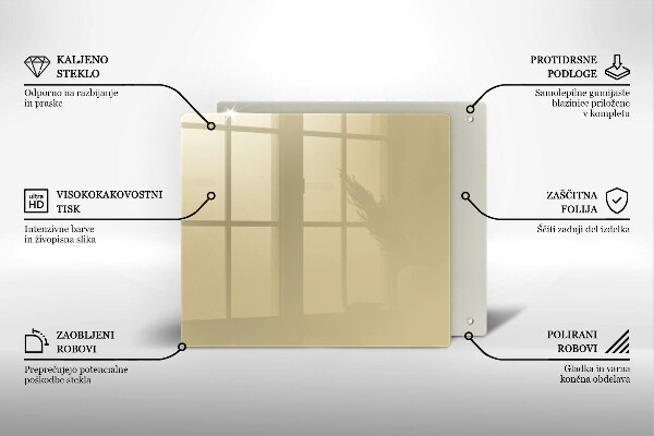 Sklo za varnou desku Barva béžová