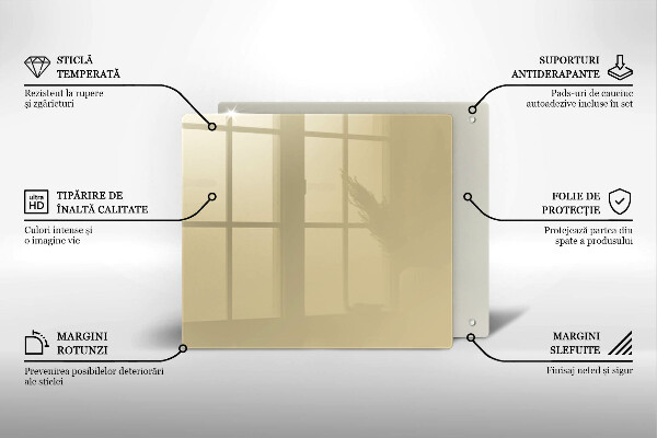 Sklo za varnou desku Barva béžová