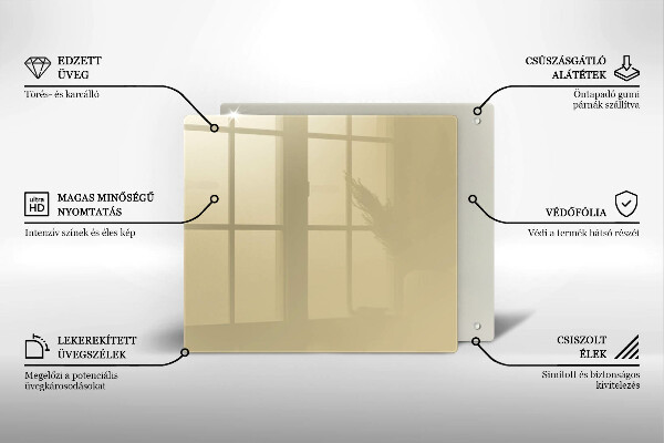 Sklo za varnou desku Barva béžová