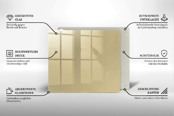 Sklo za varnou desku Barva béžová