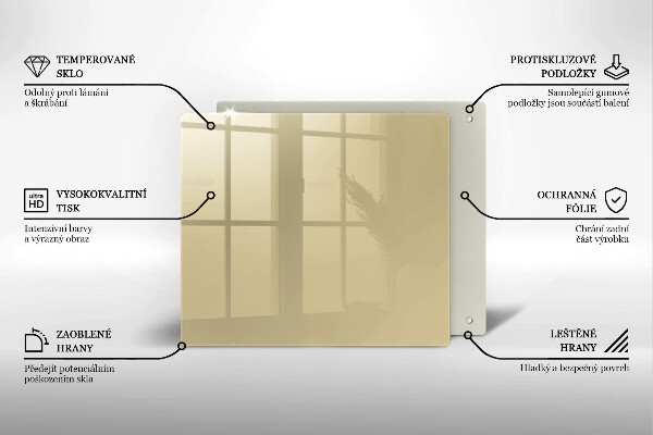 Sklo za varnou desku Barva béžová