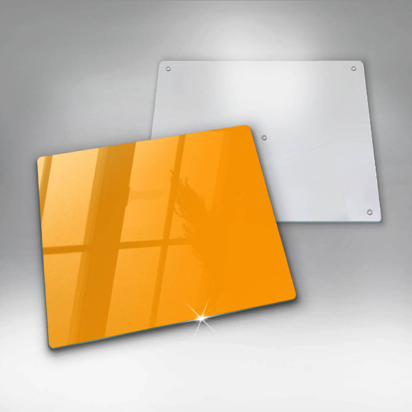 Sklo za varnou desku Tmavě žlutá barva