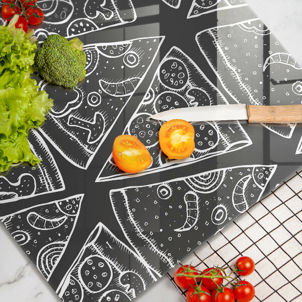 Sklo za varnou desku Pizza ilustrace