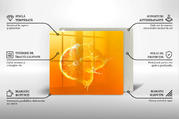 Sklo za varnou desku Šťavnaté oranžové ovoce