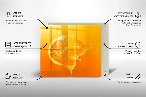 Sklo za varnou desku Šťavnaté oranžové ovoce