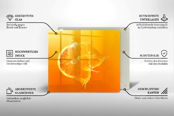 Sklo za varnou desku Šťavnaté oranžové ovoce