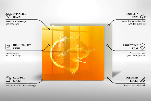 Sklo za varnou desku Šťavnaté oranžové ovoce