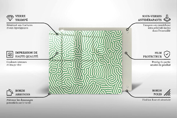 Sklo za varnou desku Abstraktní linie