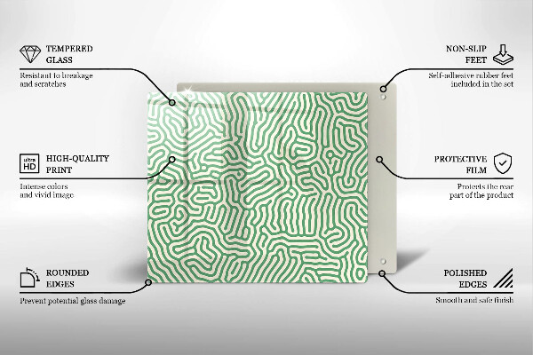 Sklo za varnou desku Abstraktní linie