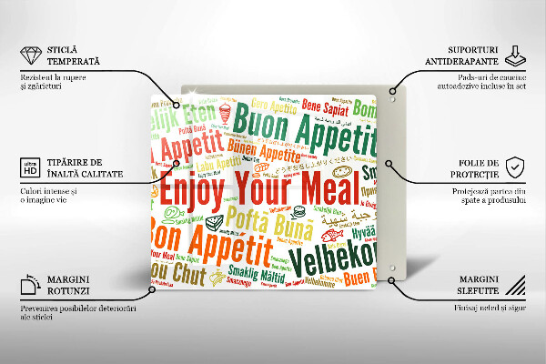Sklo za varnou desku Titulky jazyky dobré chuti