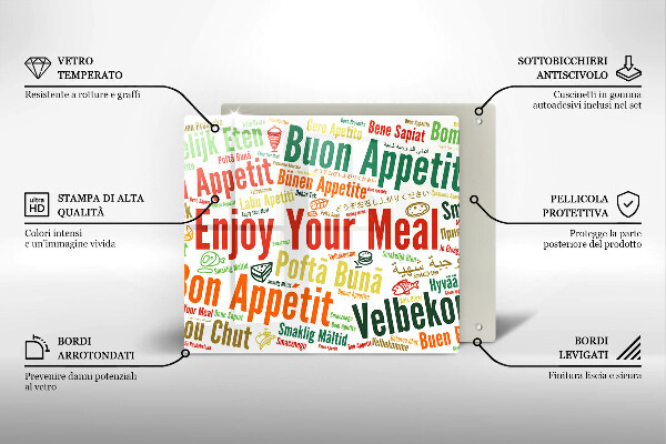 Sklo za varnou desku Titulky jazyky dobré chuti