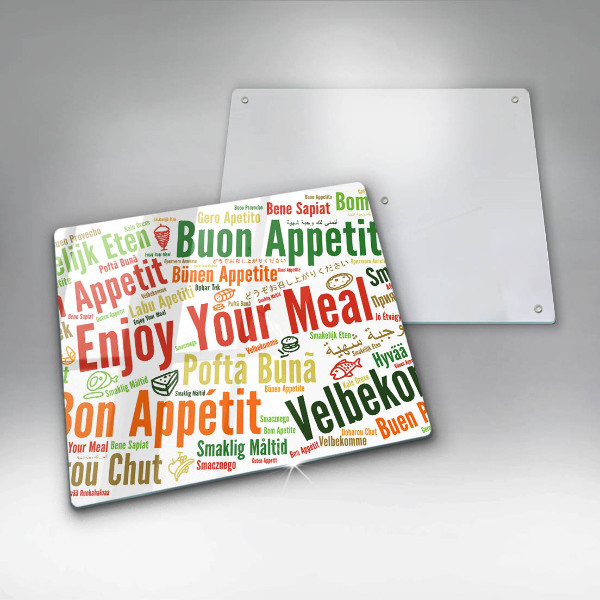 Sklo za varnou desku Titulky jazyky dobré chuti