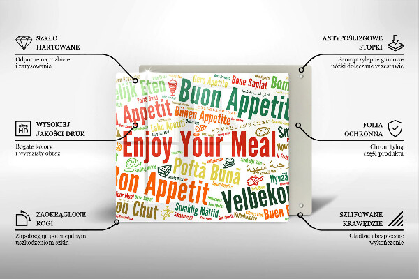 Sklo za varnou desku Titulky jazyky dobré chuti