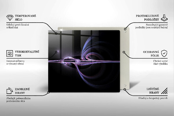 Sklo za varnou desku Moderní abstrakce