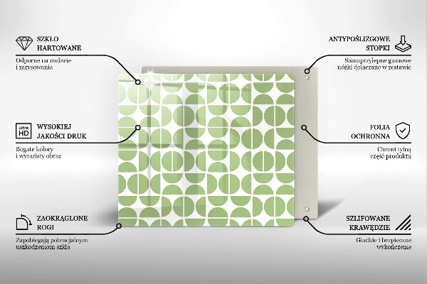 Sklo za varnou desku Vzor boho tvarů